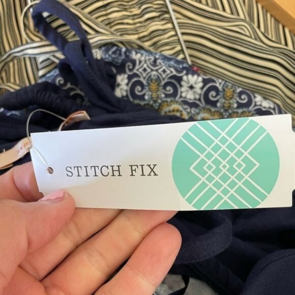 Stitch Fix Skies Are Blue Augustina Knit Tribal Halter Maxi Dress Size Large NWT - Picture 6 of 10